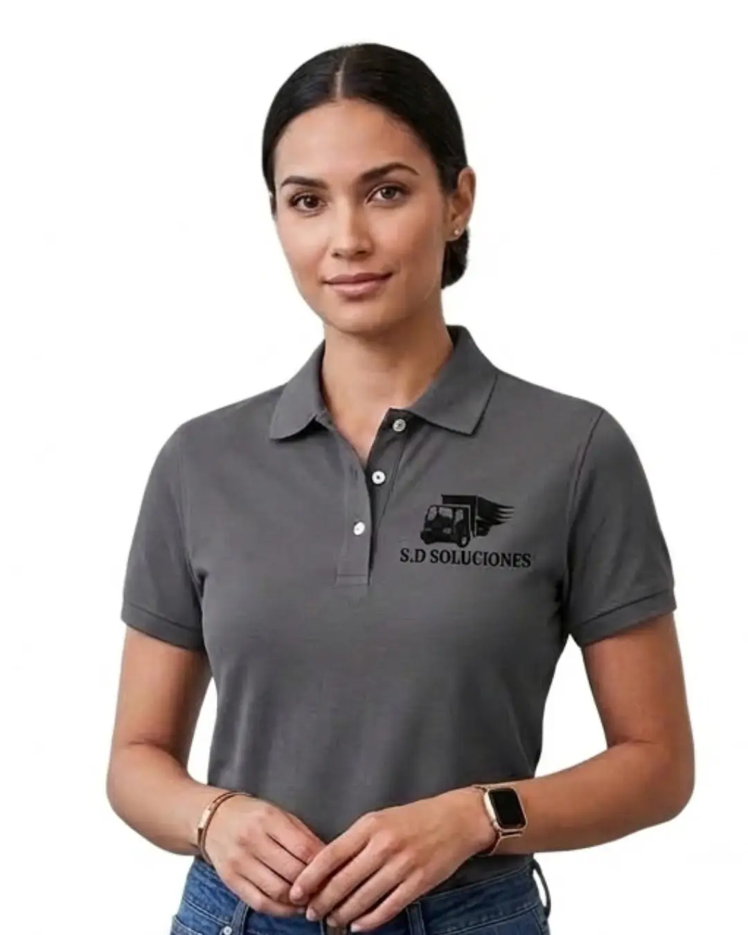 CAMISA POLO - GRIS